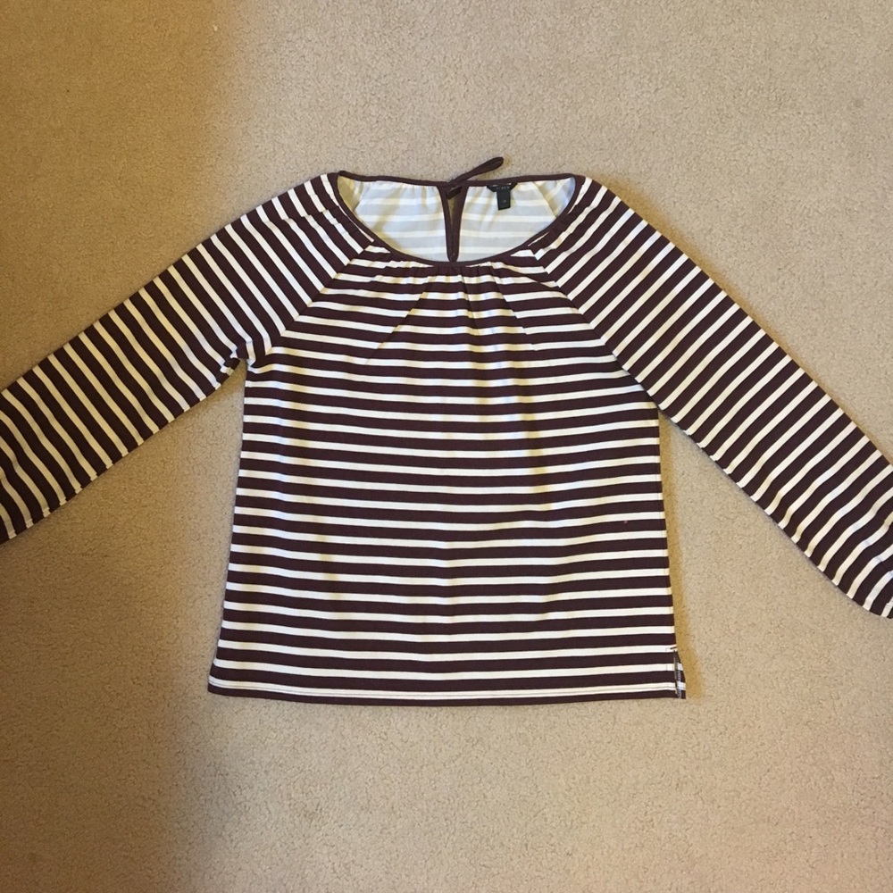 J.Crew long sleeve striped top